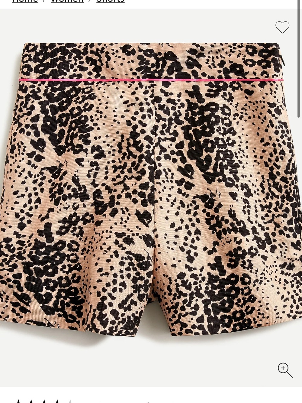 J. Crew Leopard Print Trouser Shorts